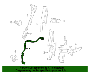 thumbnail image 2 of OEM Crankshaft Sensor Sub Harness – 37501-RCA-A010 / 37501-RCA-A011 – Genuine Japan 2 of 5