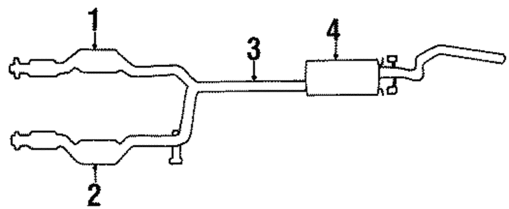 Catalytic Converter - Ford (YW7Z-5E212-AB)