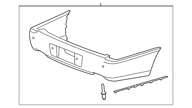 For 2006-2011 Cadillac DTS Rear Bumper Molding RH - Passenger Side Chrome Trim
