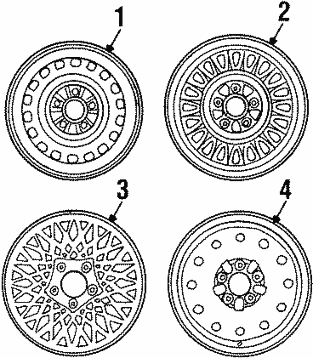 Wheel, Alloy - Ford (YW3Z-1007-AA)