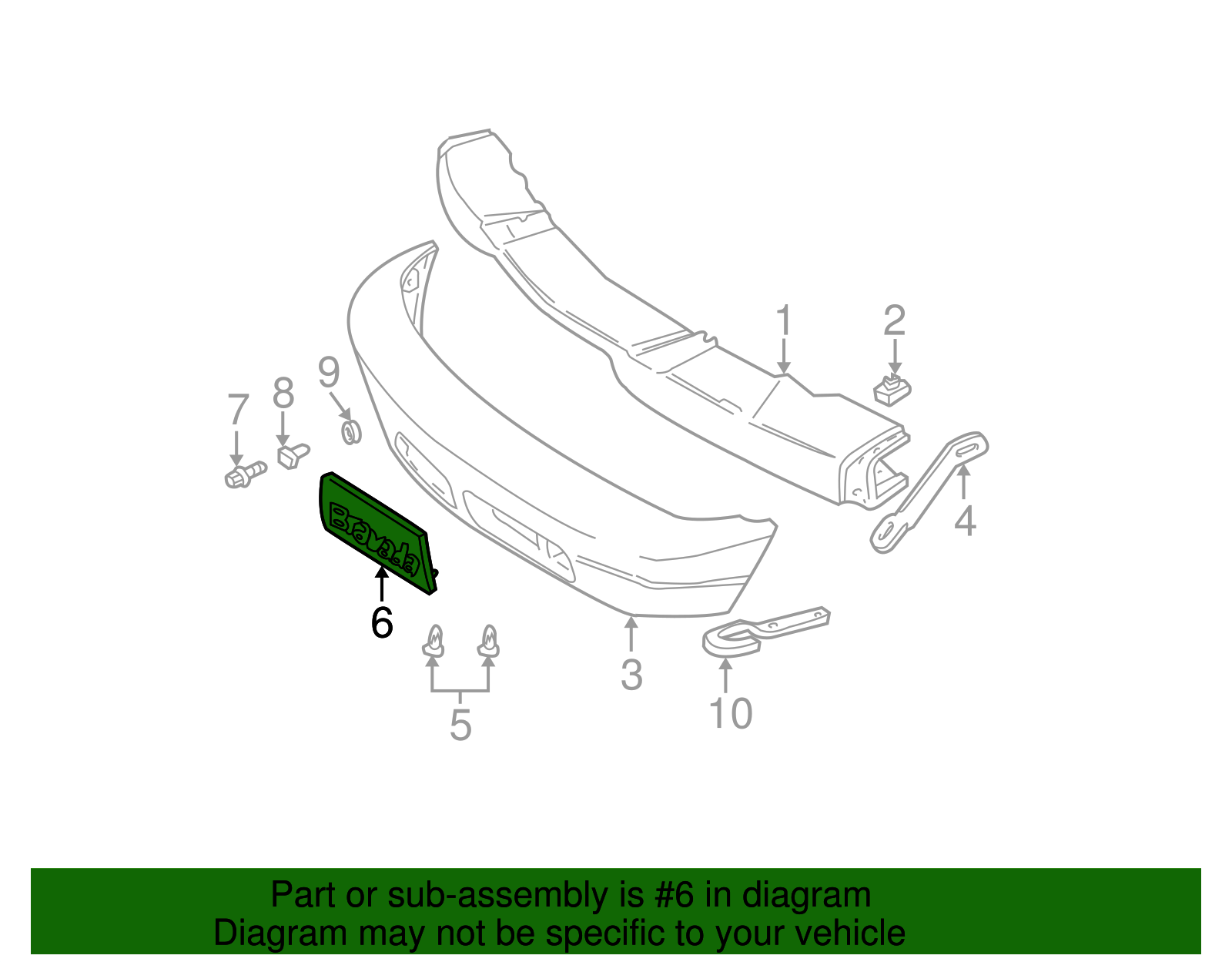 Plate, Front License Plt Na *Primed)(Pain - GM (12377136)