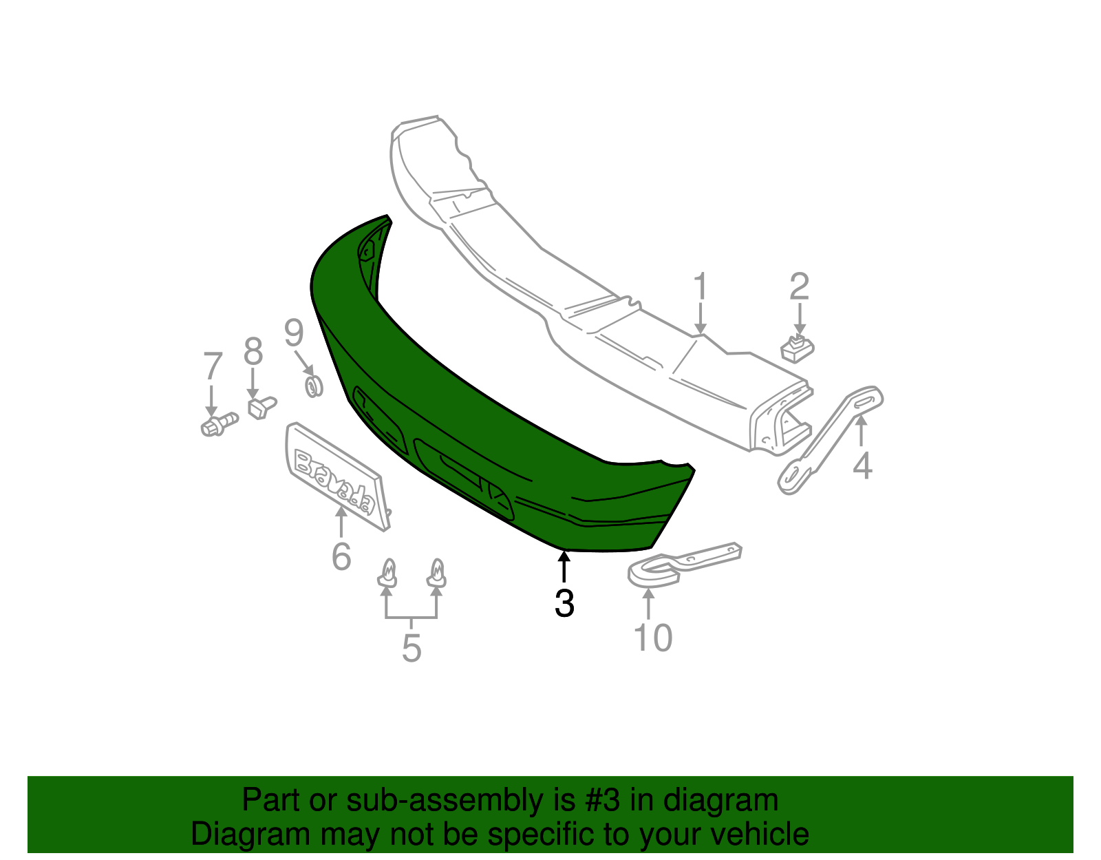Fascia Assembly, Front Bpr - GM (12471889)