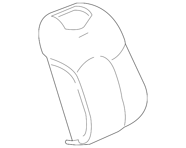 Light Platinum Passenger Seat Back Cover - GM (84068923)
