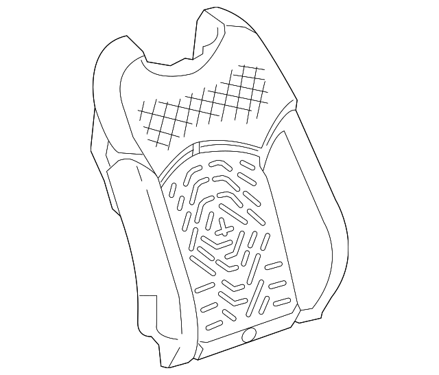 Passenger Side Front Seat Back Pad - GM (84107582)