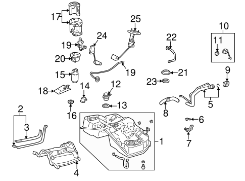 Fuel System Components for 2003 Lexus LS430 | Lexus of Pembroke Pines Parts | 2003 Lexus Ls 430 Engine Diagram | | Lexus of Pembroke Pines Parts
