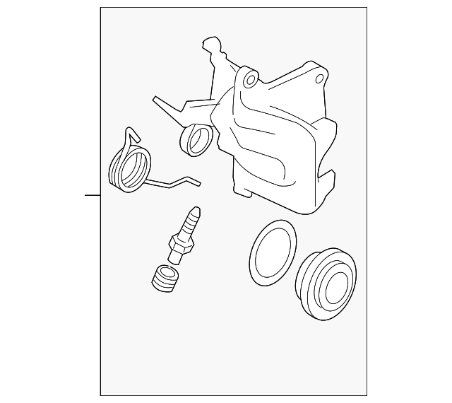 1K0615423N Caliper 20062010 Audi Audi OEM Parts