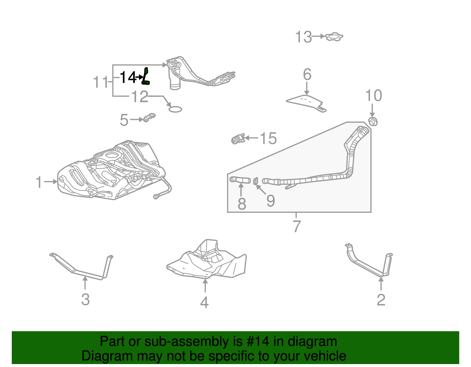 Fuel Level Sensor Kit with Seals - GM (19332414)