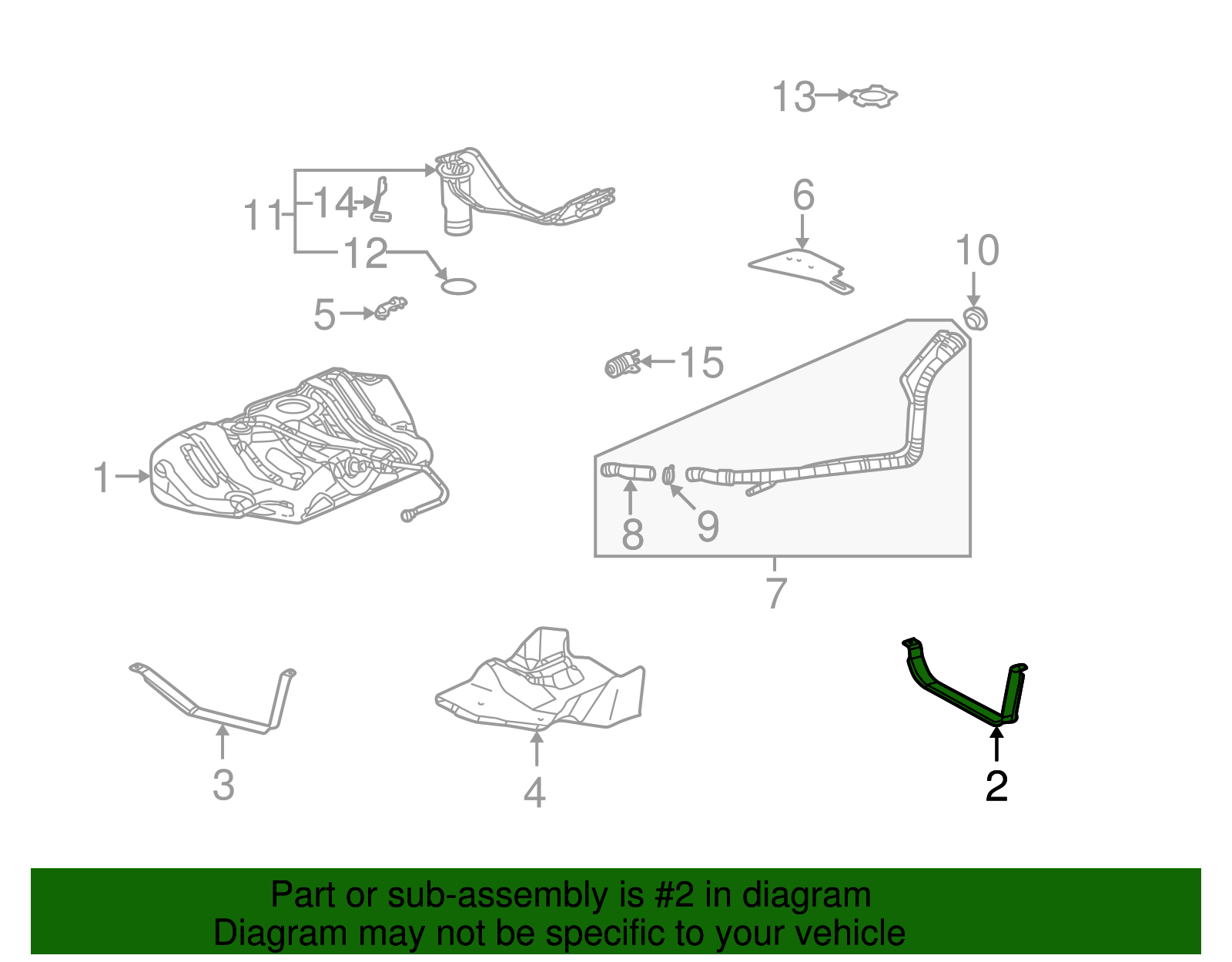 Driver Side Fuel Tank Strap - GM (10394200)