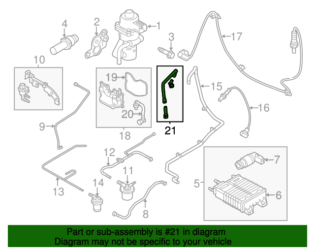 20102013 Ford Transit Connect PCV Hose AT1Z6A664A OEM Parts Quick