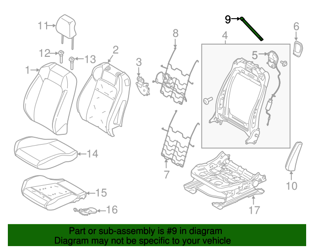 FR3Z63610C07DB Seat Belt Guide 20152023 Ford Mustang Ford Parts