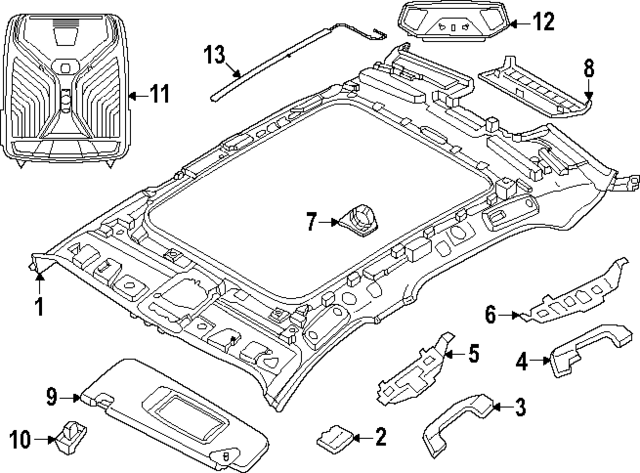 Original Handle Rear Left 511627 for 2023-2024 BMW | OEM Part 