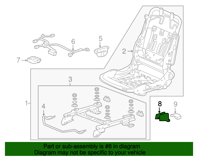 Honda Genuine 81106-T2F-A31ZA Seat Foot Cover