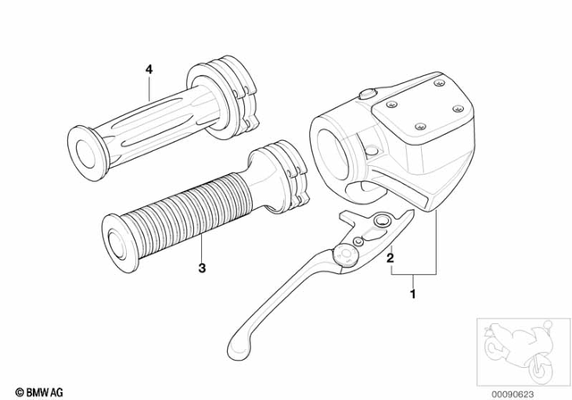 32727658470 - Handle Right 1999-2006 BMW-Motorrad | BMW Motorrad USA 