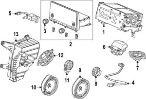 2023-2024 Honda CR-V 2024-25 Honda CR-V Hybrid Sub-woofer Speaker 8A445