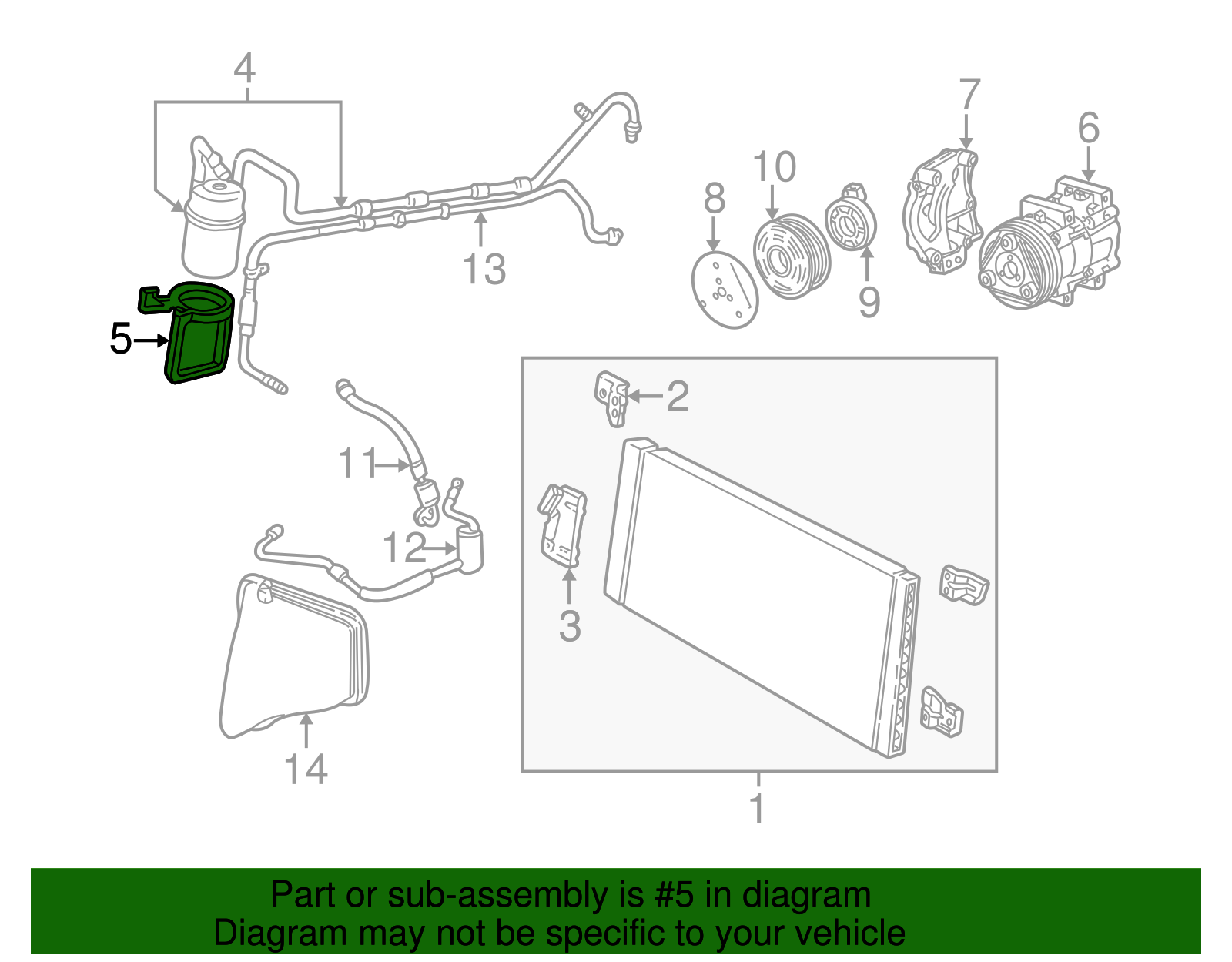 Pressure Switch Bracket - Ford (YF1Z-19D606-AA)