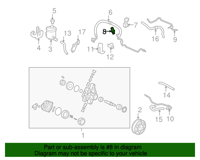 56490PLAA01 Switch Assembly, Power Steering Pressure 20022017