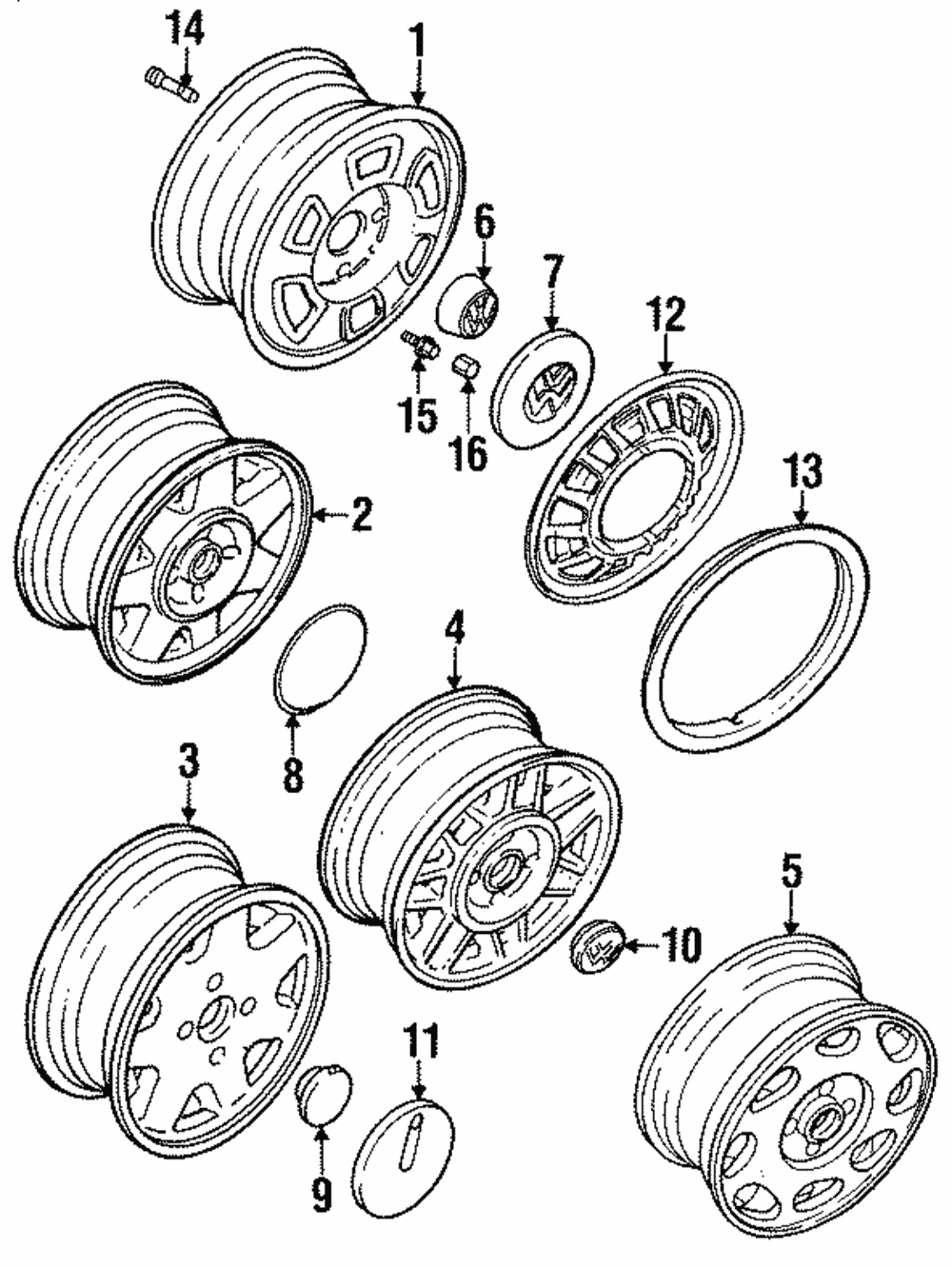 Trim Ring - Volkswagen (823-601-155-A)