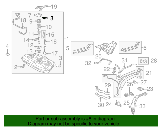 TOYOTA OEM Fuel System-Suction Tube Retainer Clip 7724106020