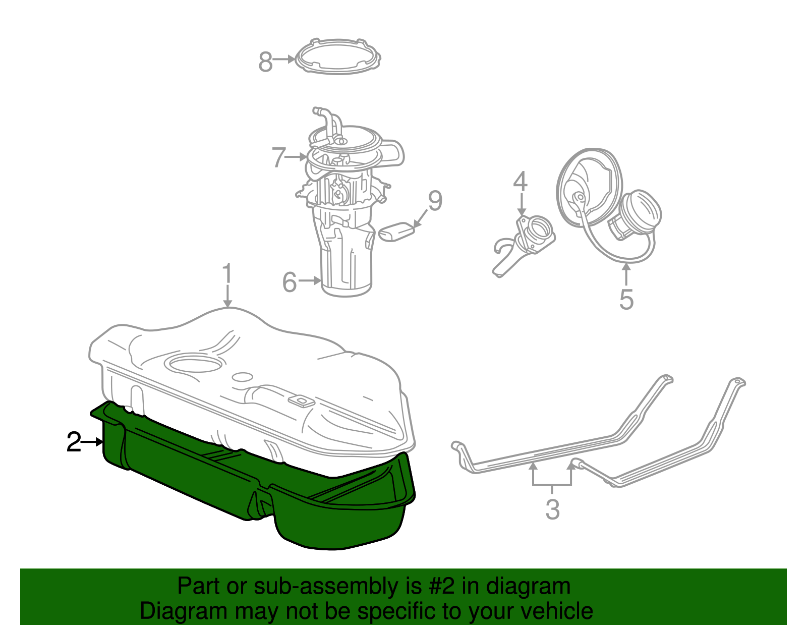 Fuel Tank Shield - Ford (YF1Z-9B007-AB)