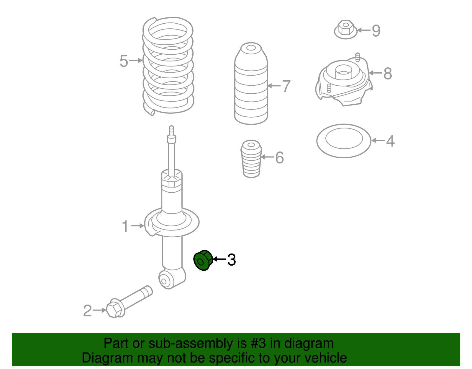 Strut Nut - Scion (SU003-05235)