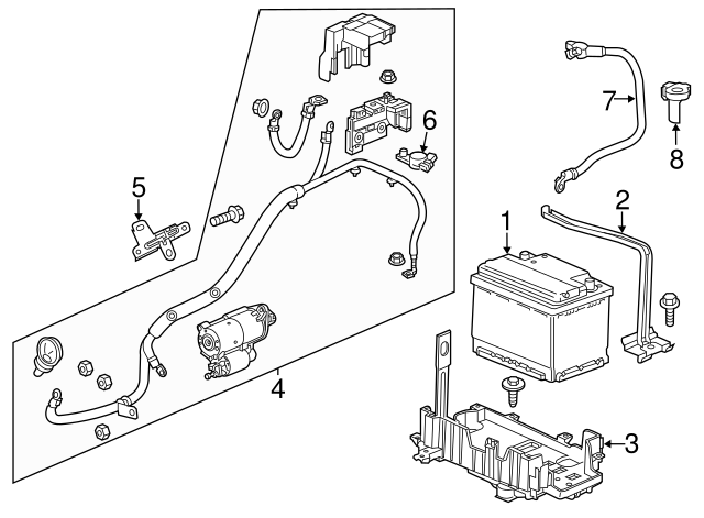 thumbnail image 2 of Genuine GM Metal Battery Hold Down Clamp – Fits 1967-81 Camaro, 1967-69 Firebird 2 of 5