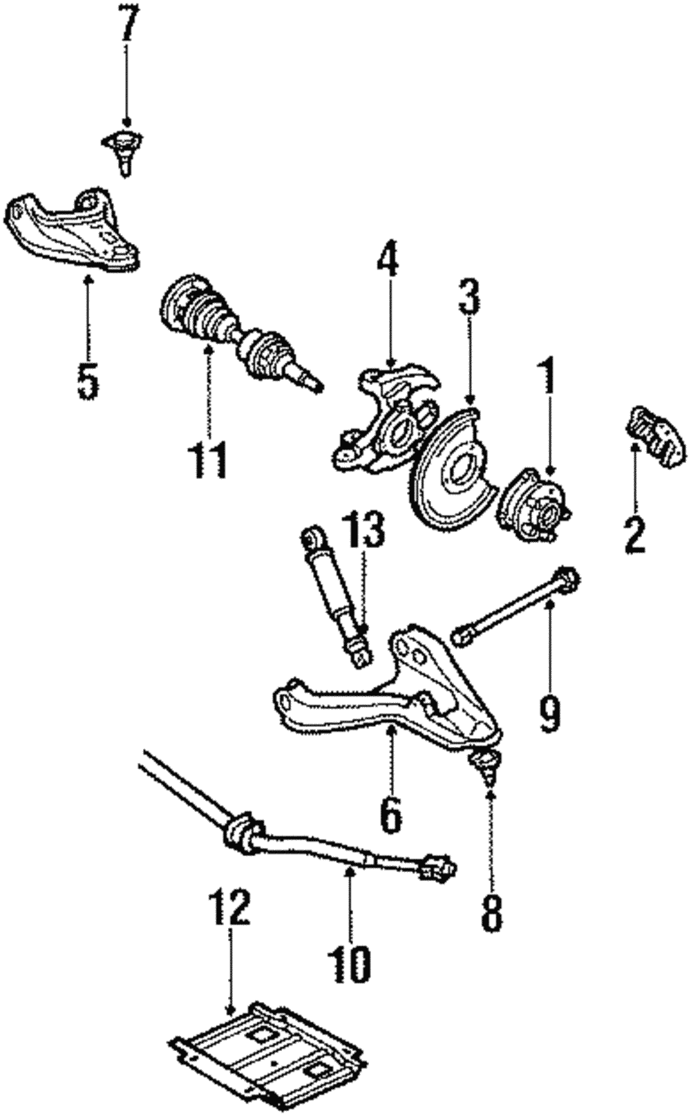 Premium Gas Charged Front Shock Absorber - GM (88945326)