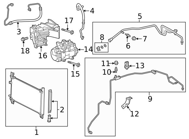 88370-48160 - Compressor 2018-2019 Lexus RX450hL | Longo Lexus Parts