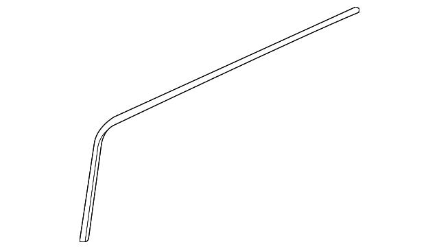Front and Rear Driver Side Door Upper Auxiliary Weatherstrip - GM (20832875)