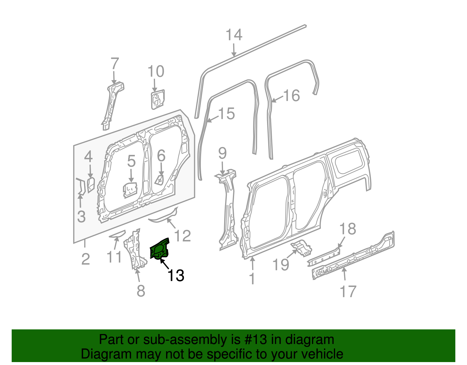 Side Reinforced - GM (15256312)