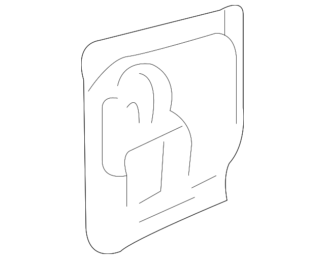 Driver Side Body Lock Pillar Inner Panel Upper Reinforcement - GM (15084076)