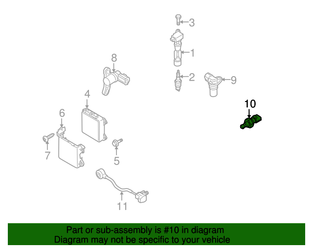 20032015 Mazda Temp Sensor L35G18840 OEM Parts Online