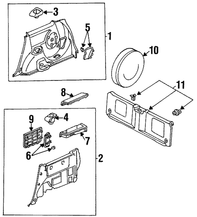 19981999 Isuzu Oasis Lid 5862067060 Isuzu Parts Center