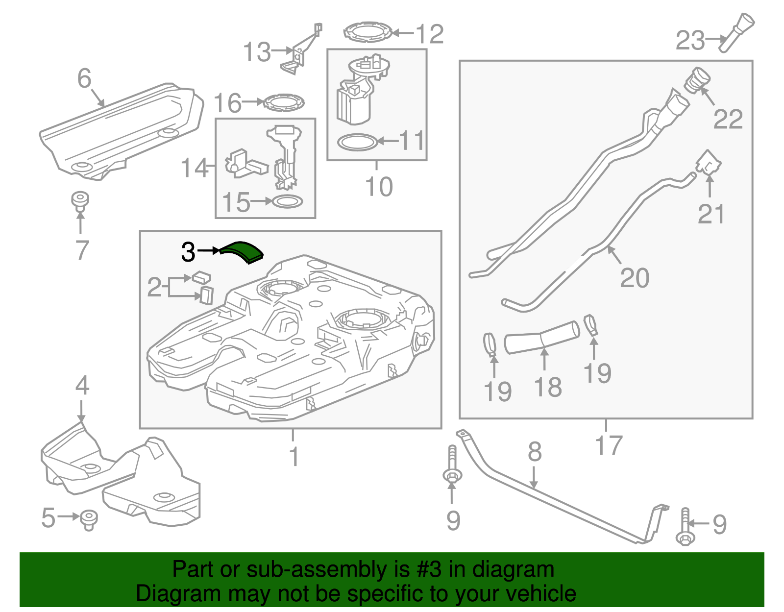Fuel Tank Insulator - GM (84074981)