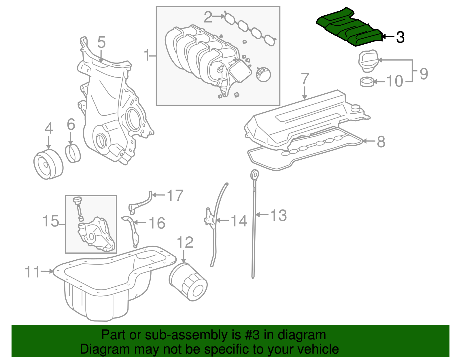 Manifold Cover - Toyota (17135-22010)