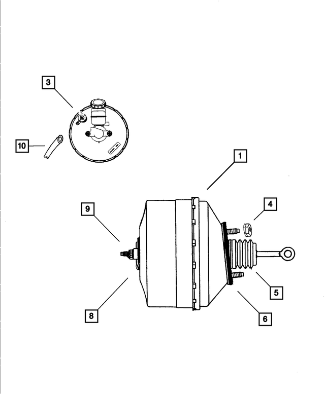 20012010 Dodge Viper Brake Booster Check Valve 4485530 Mopar Estores