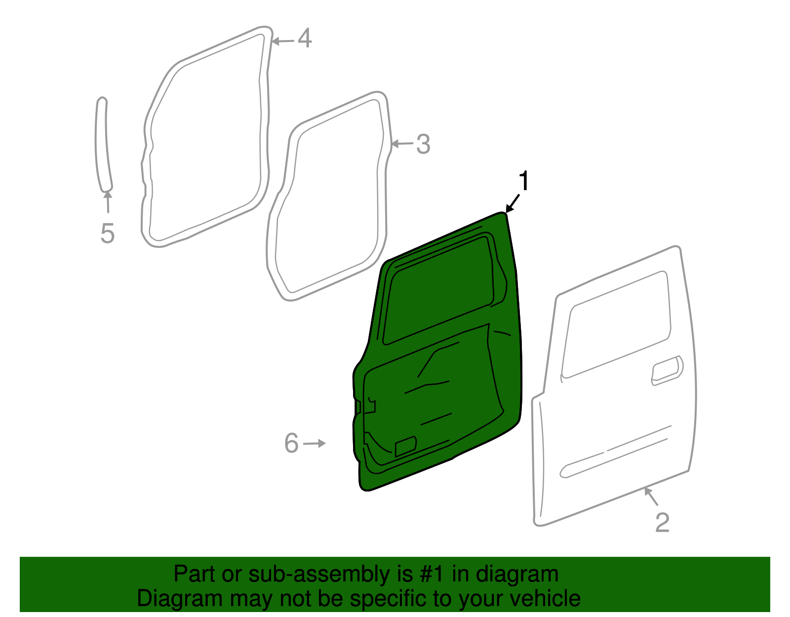 Door Assembly-Front Side - GM (25887985)
