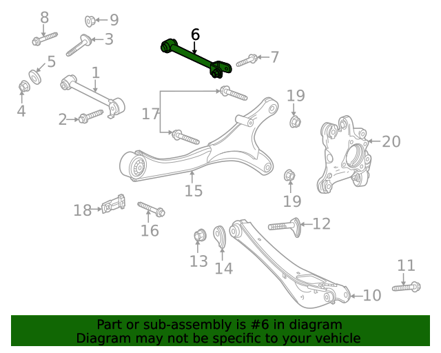 Rear Suspension Lateral Link 85148035