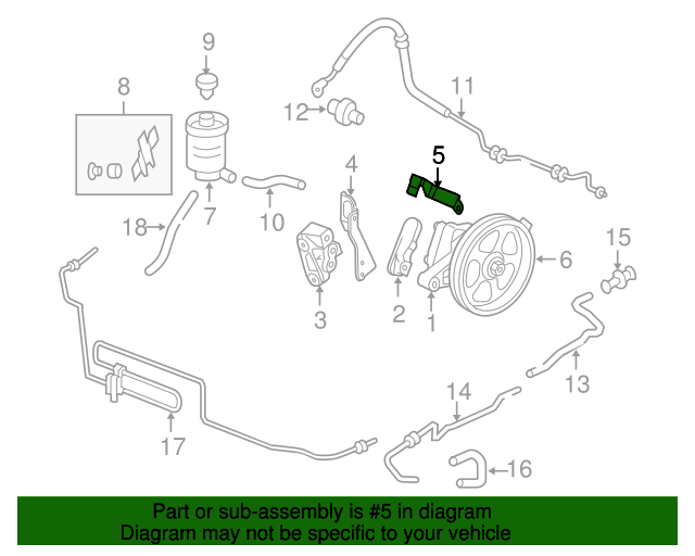 32115RCAA00 Stay Knock Sensor Connector 20052010 Honda Odyssey