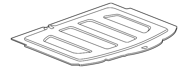 Jet Black Rear Compartment Stowage Shelf - GM (96936786)