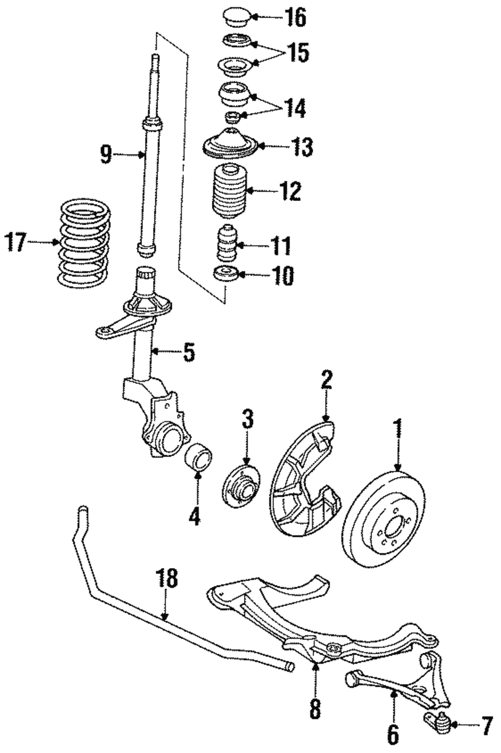 Strut Mount - Volkswagen (ZBA-412-351)