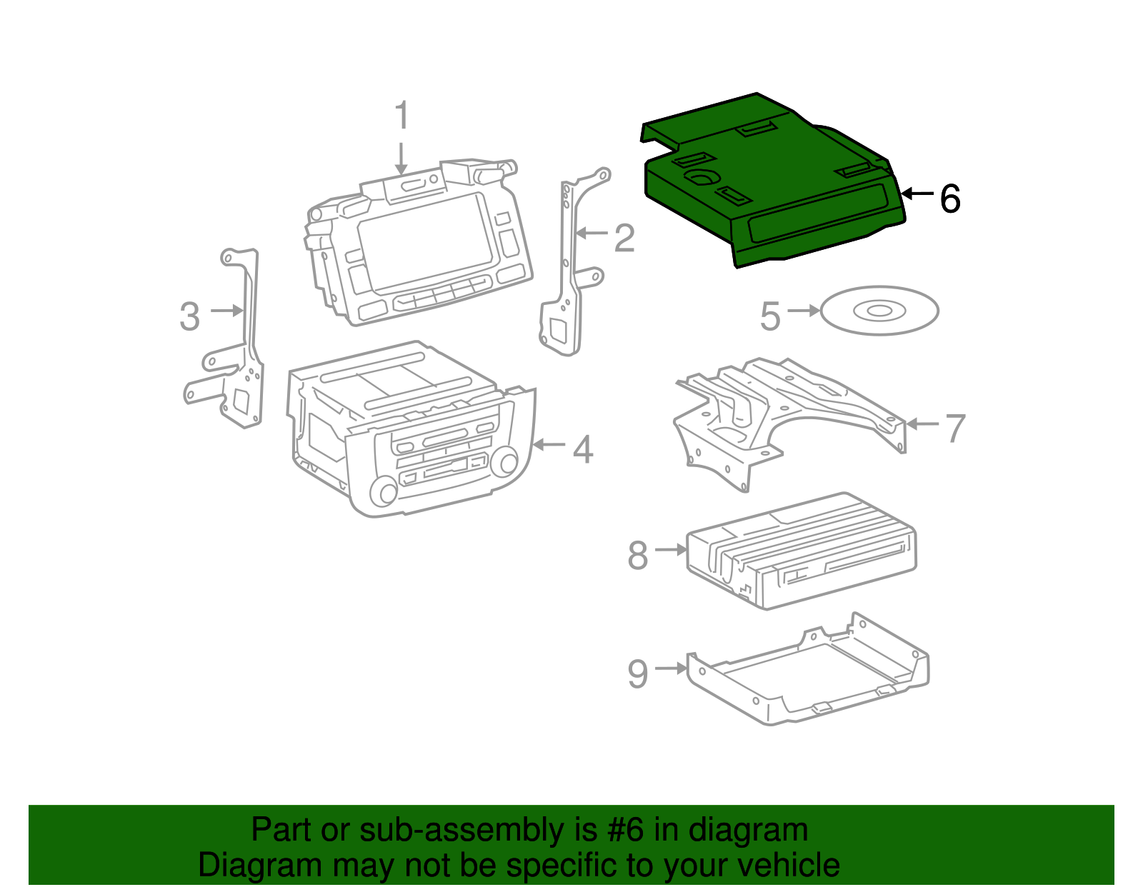 Upper Cover - Toyota (86804-48010-B0)