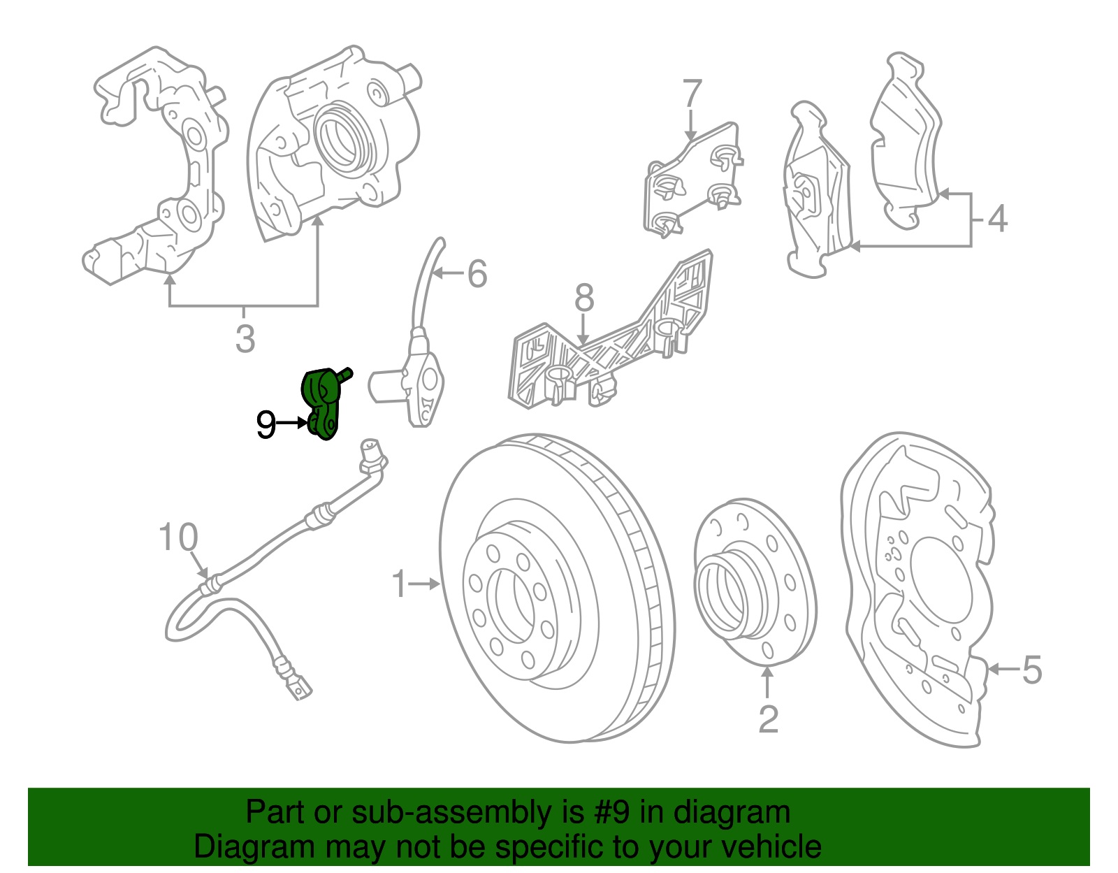 Bracket Assembly, Whl Spd Sen - GM (90345826)