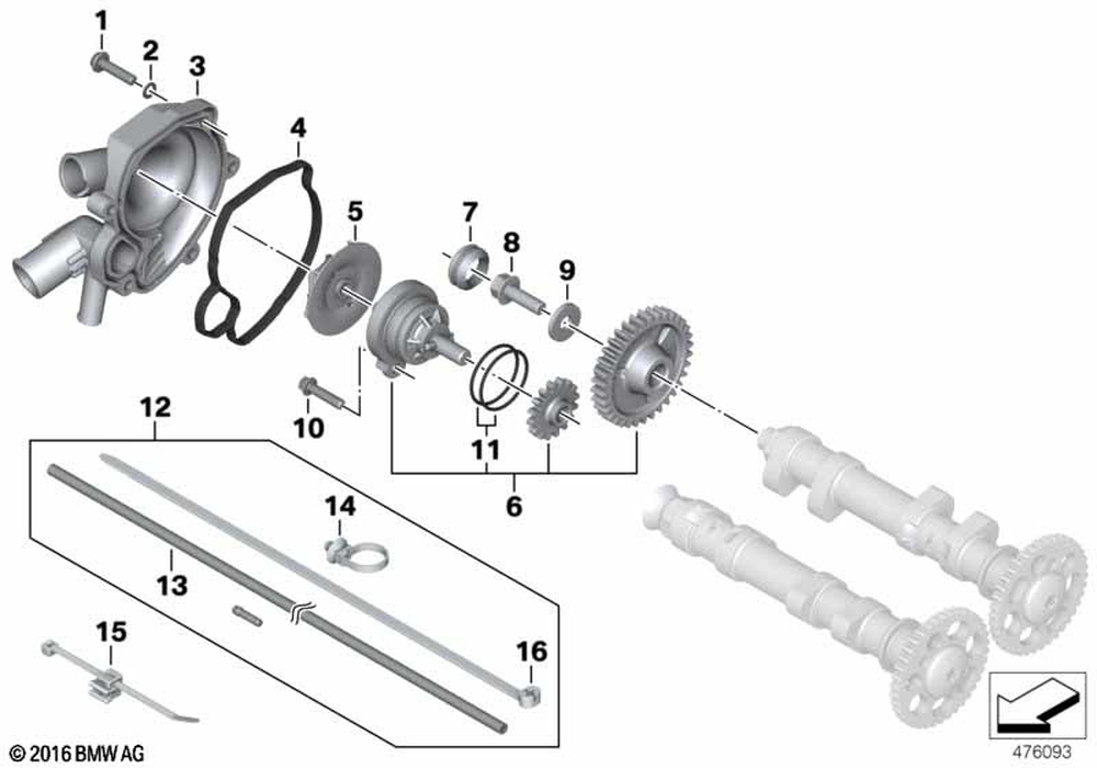 11142343240 - Gasket Ring - A6X10 1997-2018 BMW-Motorrad