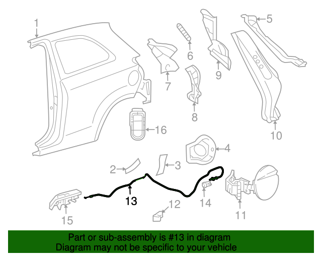20142018 Toyota Yaris Release Cable 770350D252 Toyota Parts Center