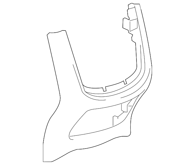 Very Light Cashmere Front Floor Console Rear Trim Panel - GM (84043447)