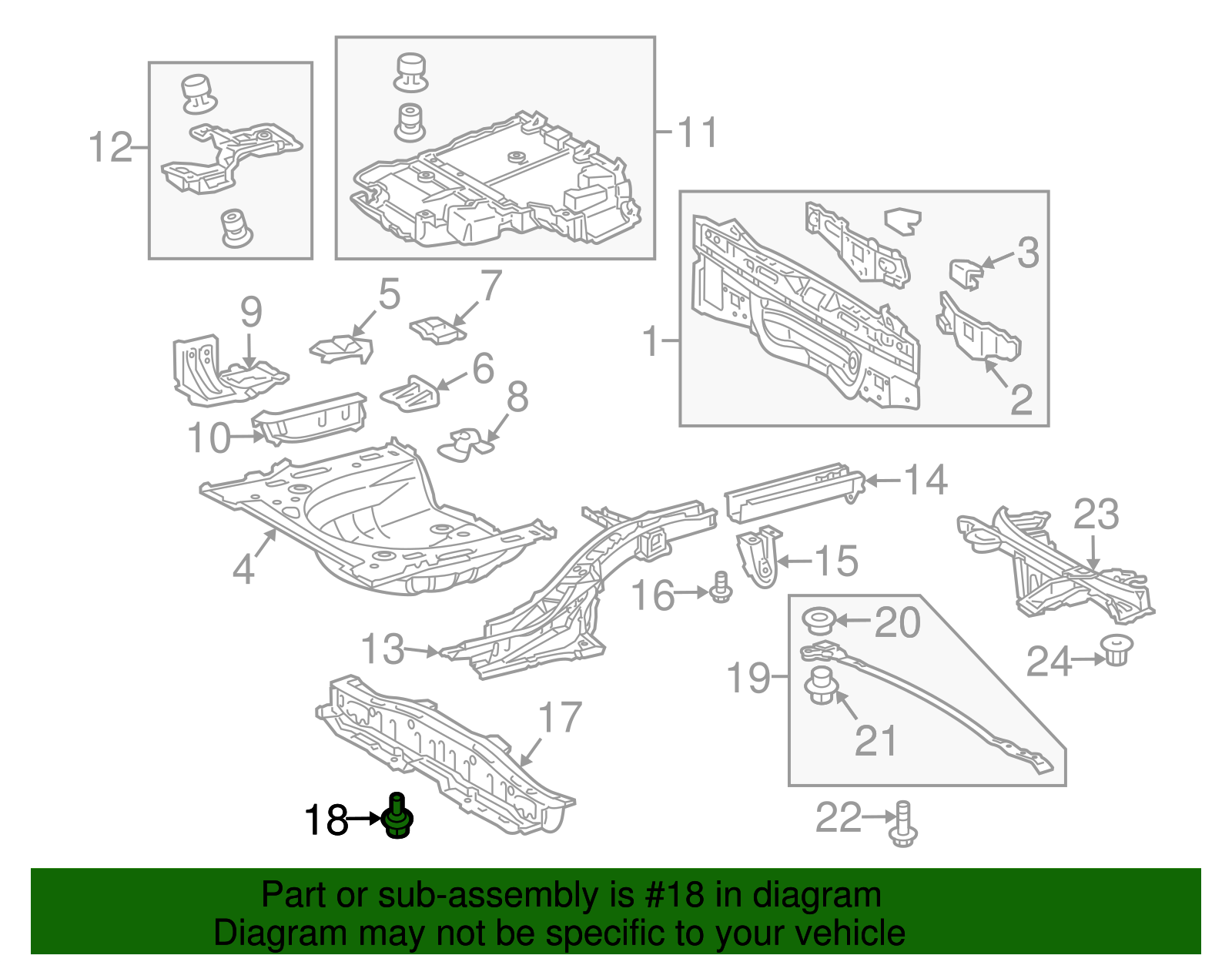 Front Cross-Member Bolt - Scion (90119-A0095)