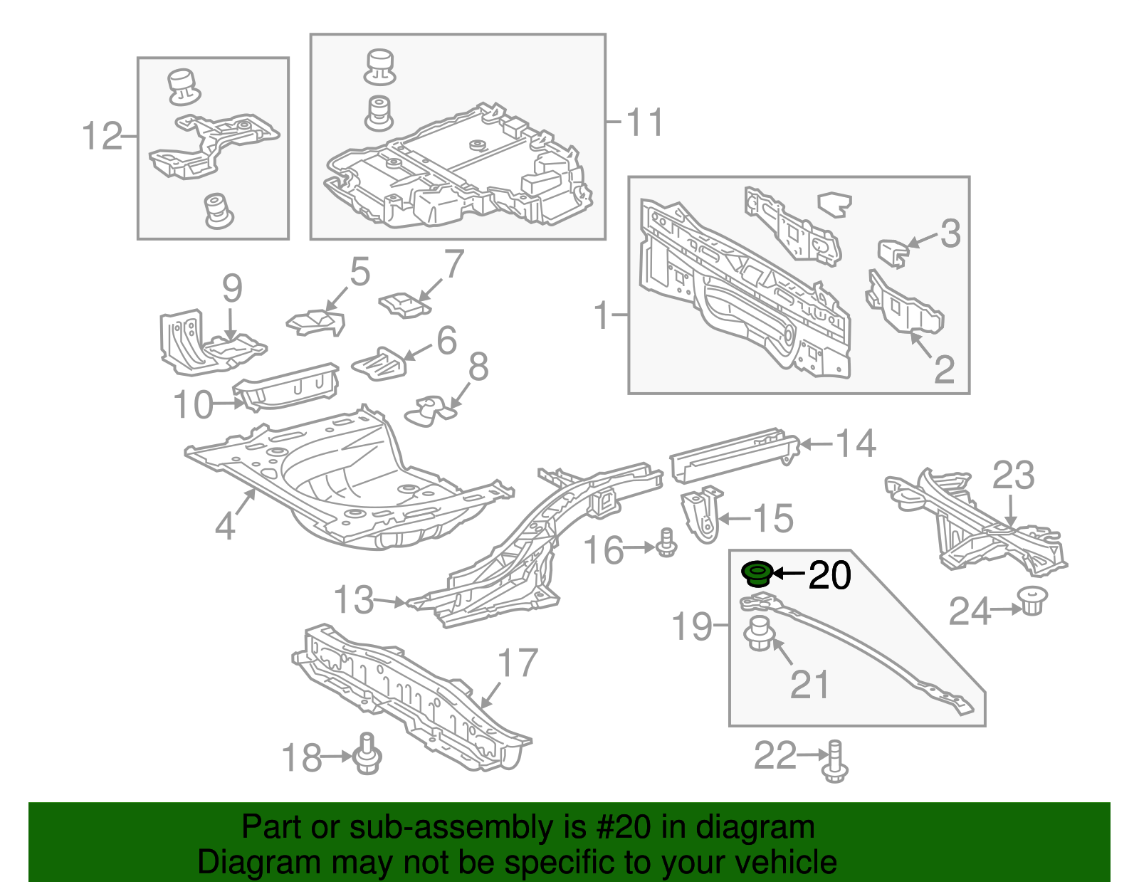 Rear Brace Spacer - Scion (90561-13003)