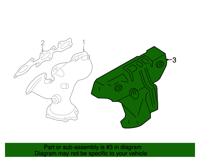 20072023 Nissan Genuine Nissan Exhaust Manifold Cover Heat Shield