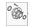 5C3Z1109CC - Universals &amp; Rear Axle: Rear Hub for Ford: F-250 Super Duty, F-350 Super Duty Image
