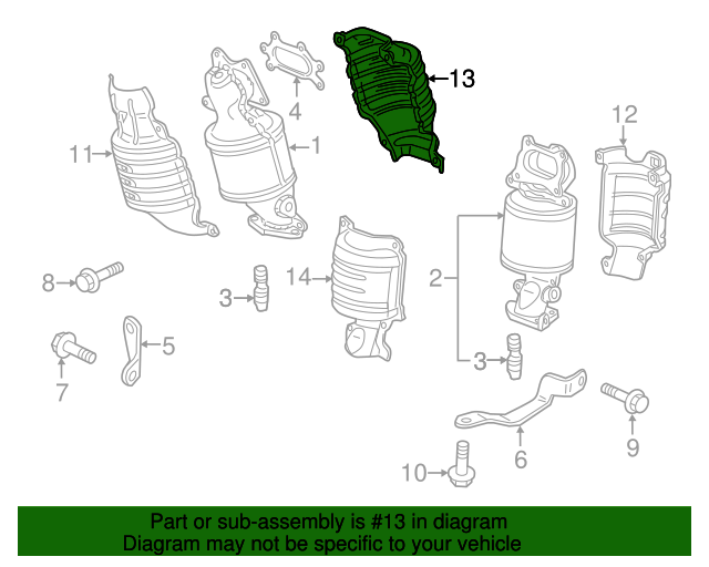 18120RV0A00 Heat Shield 20142017 Honda Odyssey Honda Parts Online